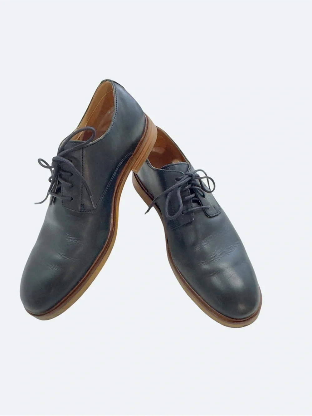 Clarks Black Leather Derby Oxford Shoes Men’s Size 8.5 M Lace-Up Casual Dress